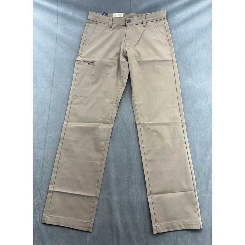 Copper Oak Supply Co Mens Tan Straight Leg Cargo Pants Size 32x32 100 Polyester